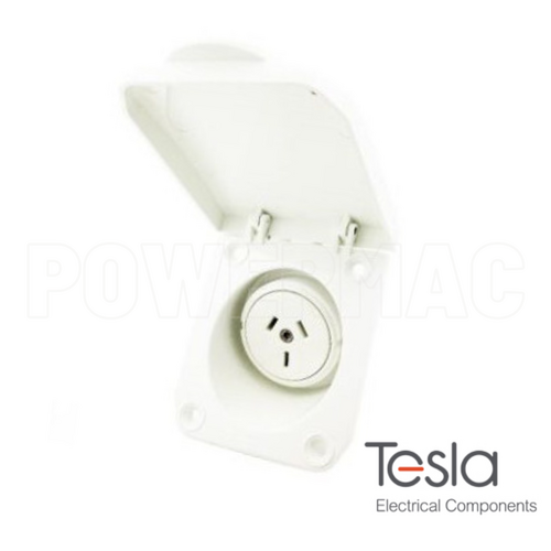 10Amp Caravan Outlet White