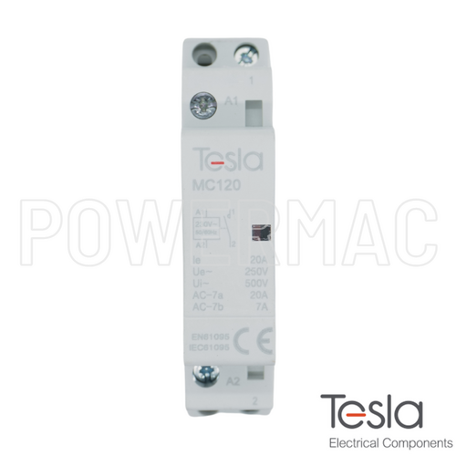 Tesla 1 Pole 20A 240V Modular Contactor