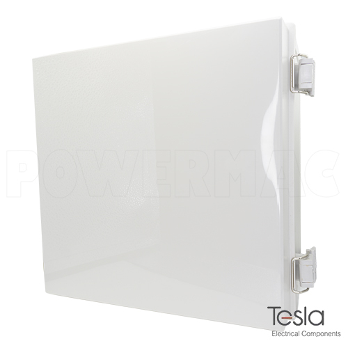 300mm x 300mm x 180mm Hinged Polycarbonate Enclosure - Grey Lid