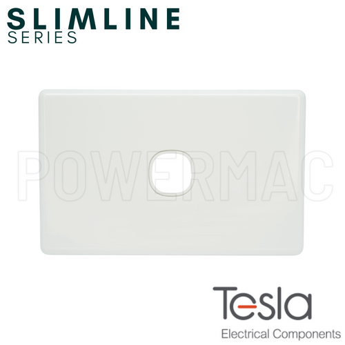 Tesla One Gang Switch Grid Plate - Slimline Series