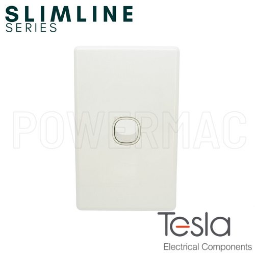 Tesla One Gang Vertical Switch - Slimline Series