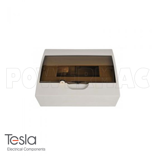 Tesla 12 Pole Plastic Distribution Board Load Centre Surface Mount