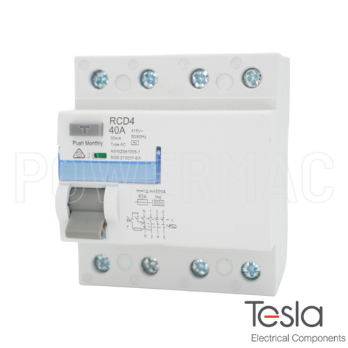 RCD 4 Pole 40a 30ma