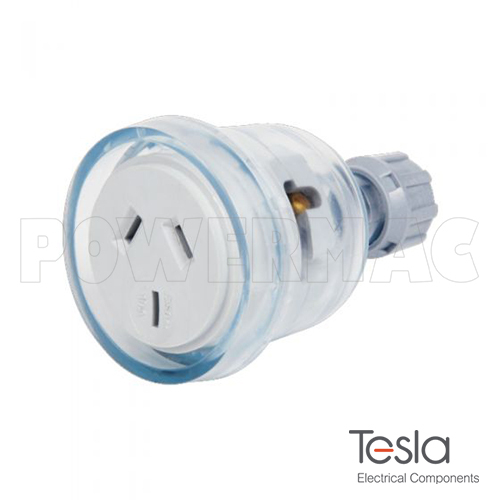 Tesla 10 Amp Rewireable 3 Pin Socket