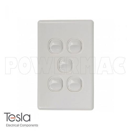 Tesla Five Gang Switch Vertical