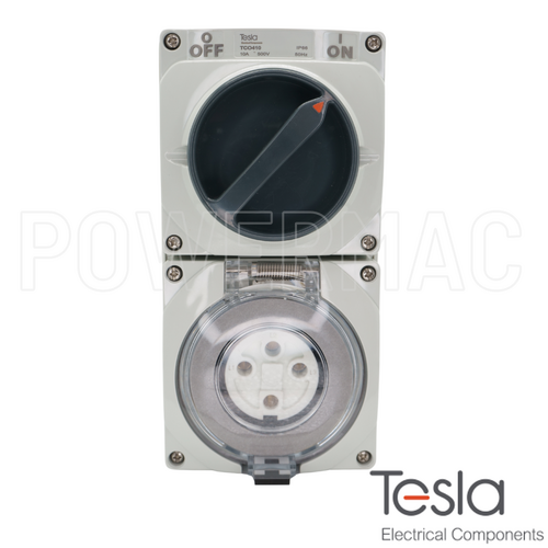 COMBINATION SWITCHED OUTLET 4 PIN 20A-50A ROUND