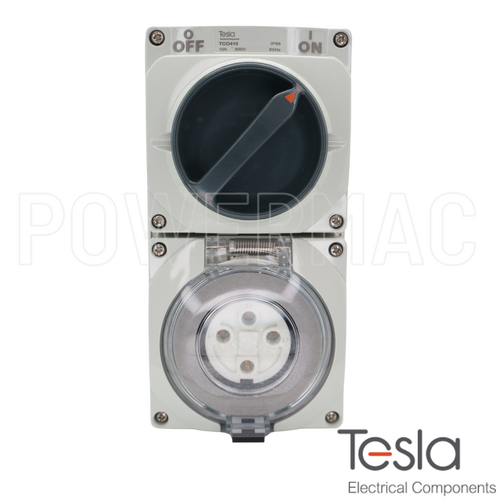 Tesla Combination Switched Outlet 4 Pin 10A