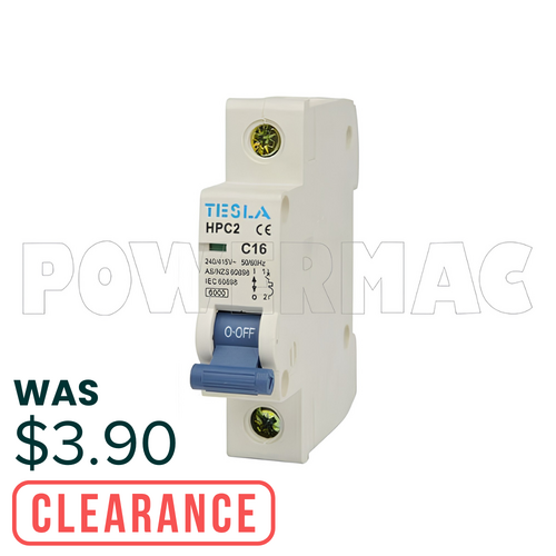 Tesla 1P 16A 6Ka Circuit Breaker
