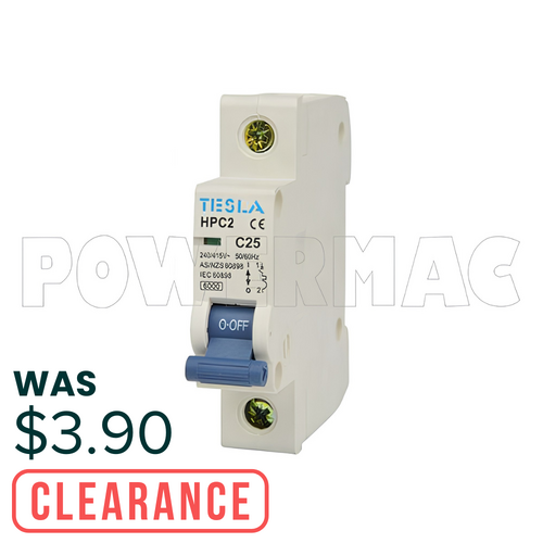Tesla 1P 25A 6Ka Circuit Breaker