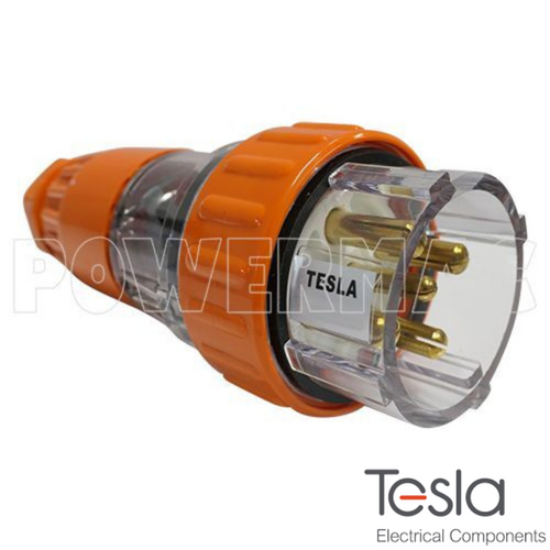 Tesla 5 Pin 32A Round Plug Straight