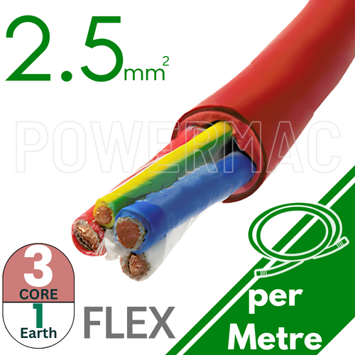 2.5mm 3C+E Thermoflex Fire Rated Cable