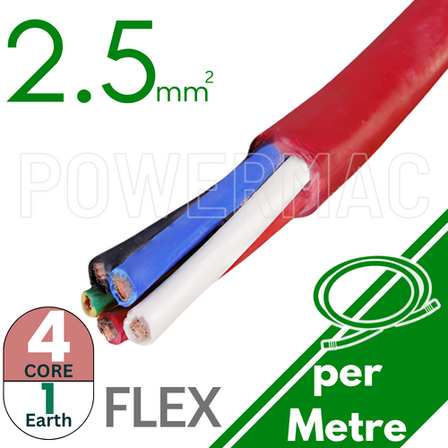 2.5mm 4C+E Thermoflex Fire Rated Cable