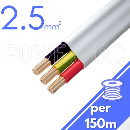 2.5mm 2C+E Flat 450/750 V-90 150m Roll