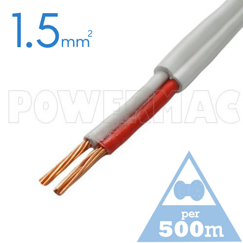 1.5mm 2C Twin Active Cable Red/White 450/750 V-90