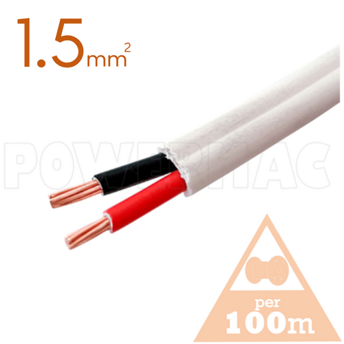 1.5mm 2C Twin Cable Red/Black 450/750 V-90
