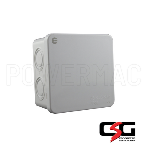 IP65 Weatherproof Enclosure 85mm x 85mm x 50mm with Knockouts