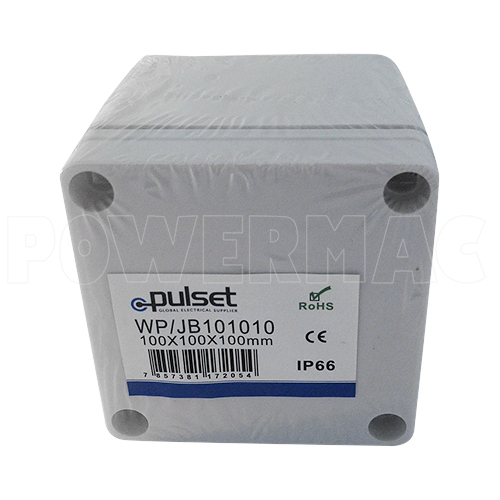 100mm x 100mm x 100mm Junction Box Weatherproof IP66