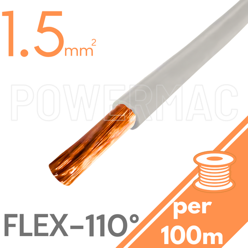 1.5mm Tinned Flexible Copper 110°C Grey