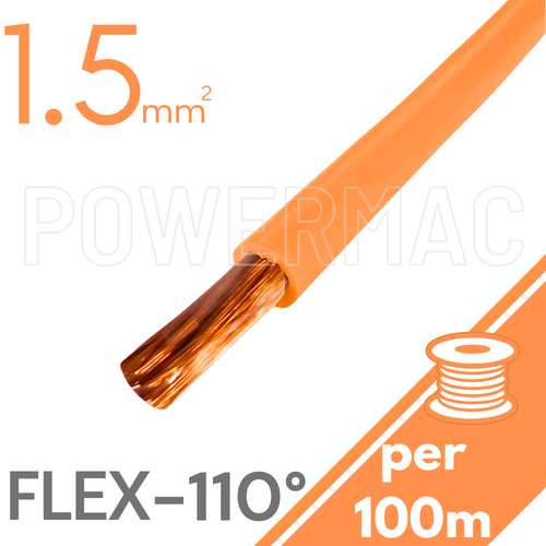1.5mm Tinned CU Flex 110 Degree Orange
