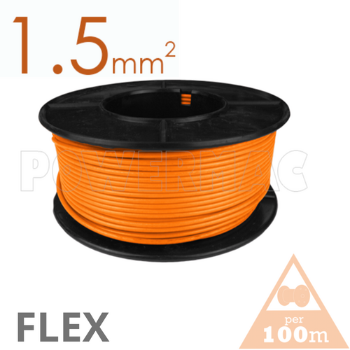 1.5mm Tinned CU Flex 110 Degree Orange