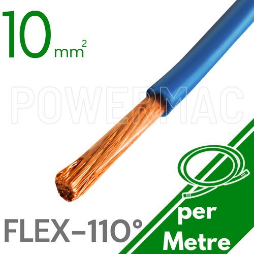 10mm Non Tinned CU Flex 110 Degree Blue