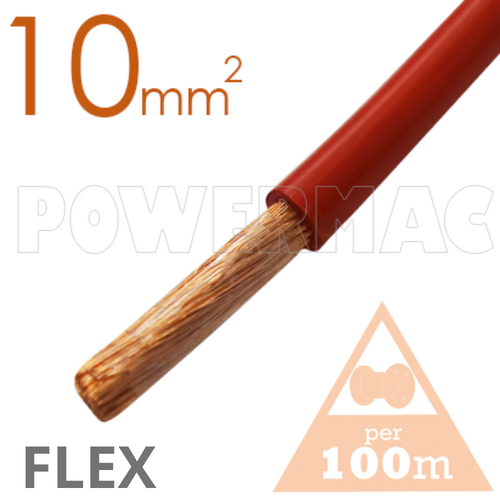 10mm Non Tinned CU Flex 110 Degree Red