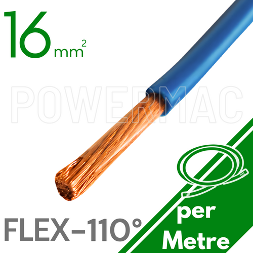 16mm Non Tinned CU Flex 110 Degree Blue