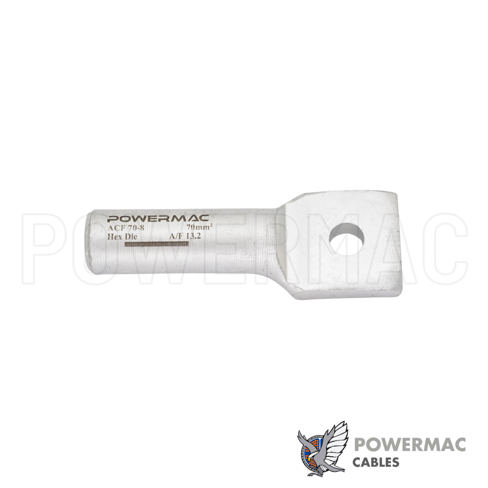 70mm M08 Bellmouth Aluminium Cable Lug