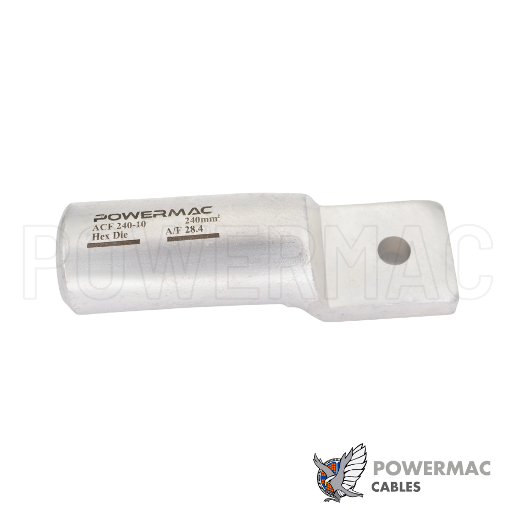 240mm M10 Bellmouth Aluminium Cable Lug