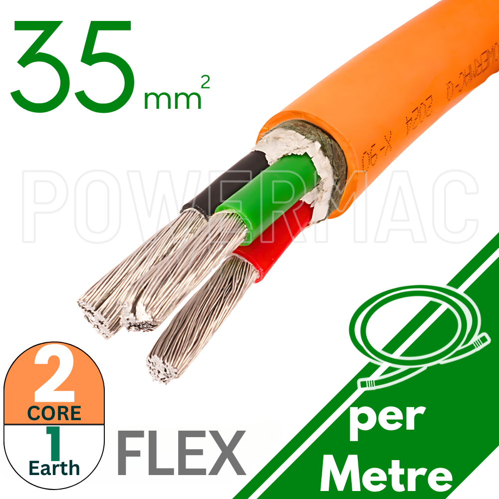 35mm x 2C+35E Aluminium Flexible Multicore XLPE-90 0.6/1kV