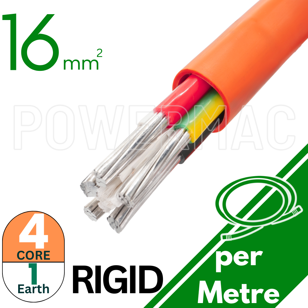 16mm x 4C+16E Aluminium Ridge Multicore XLPE-90 0.6/1kV