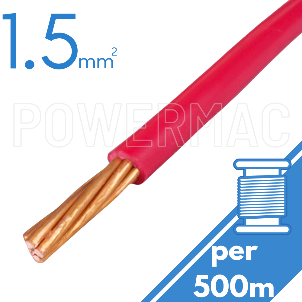 1.5mm Building Wire 1C V90 PVC 1KV Red