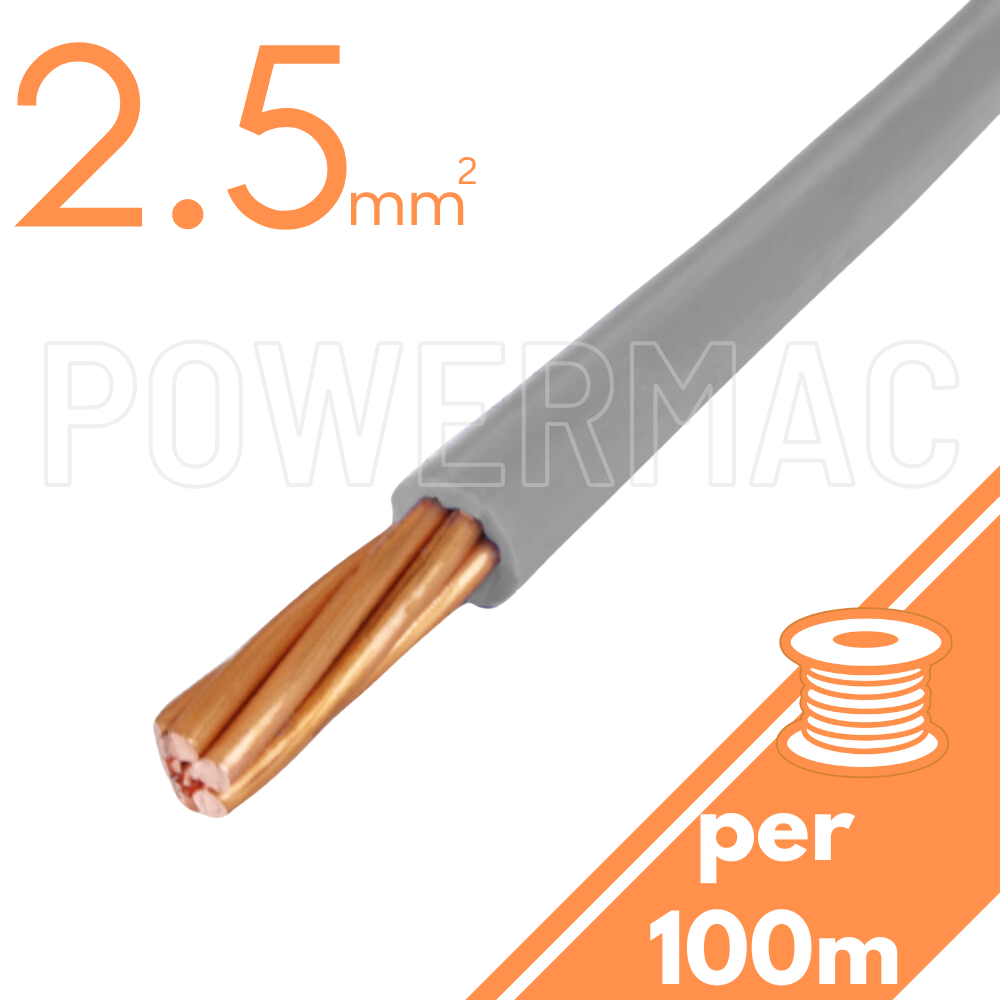 2.5mm Building Wire 1C V90 PVC 1KV Grey