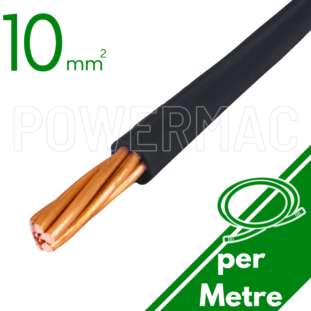 10mm Building Wire 1C V90 PVC 1KV Black