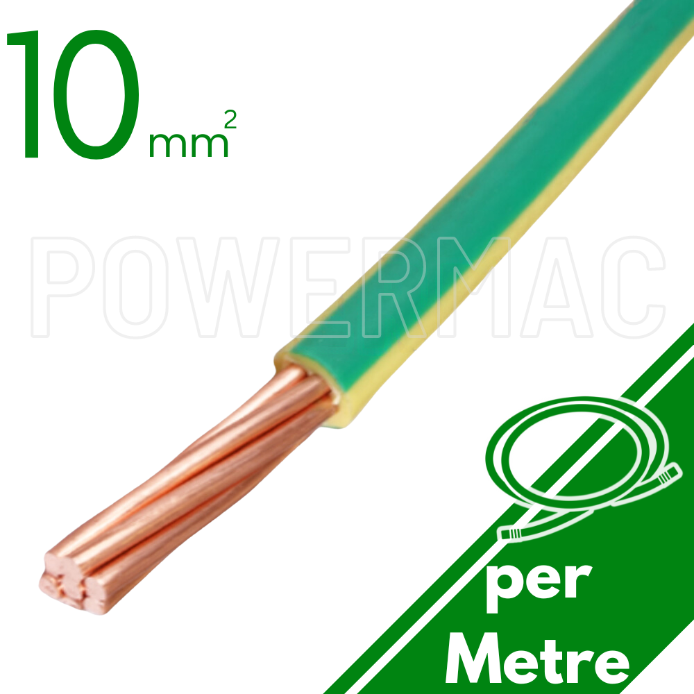 10mm Building Wire 1C V90 PVC 1KV Earth G-Y
