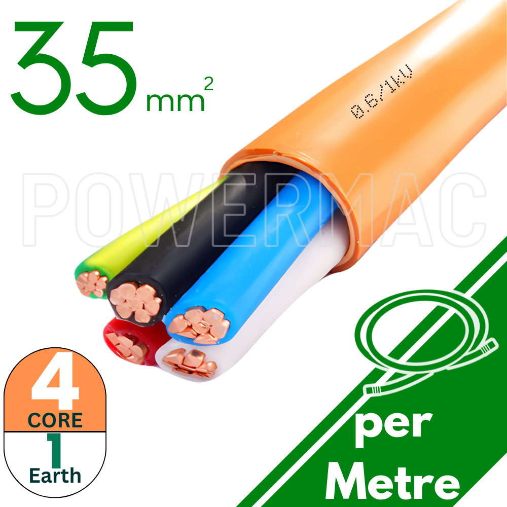 35mm 4C+E Orange Circular Cable XLPE/PVC 0.6/1kV