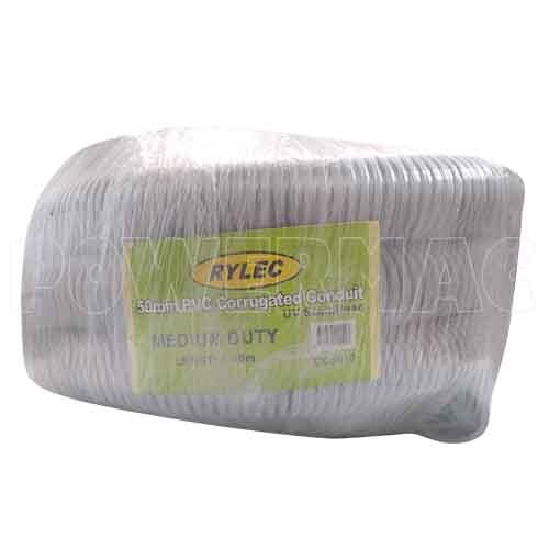 50mm x 10mtrs Corrugated Conduit - Grey