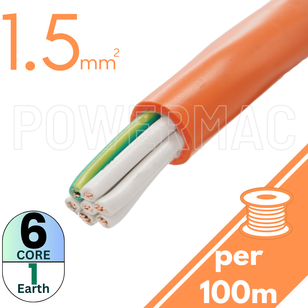 1.5mm 6C+E Control Cable PVC/PVC 0.6/1KV
