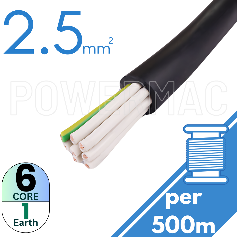 2.5mm 6C+E Control Cable  PVC/PVC 0.6/1KV
