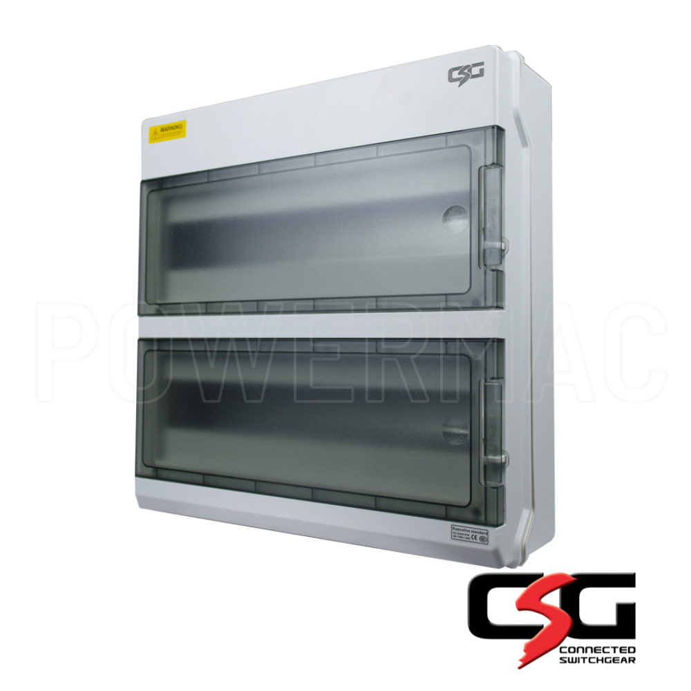 36 Pole Weatherproof Enclosure IP66, Solar Rated UV Stable, Lockable