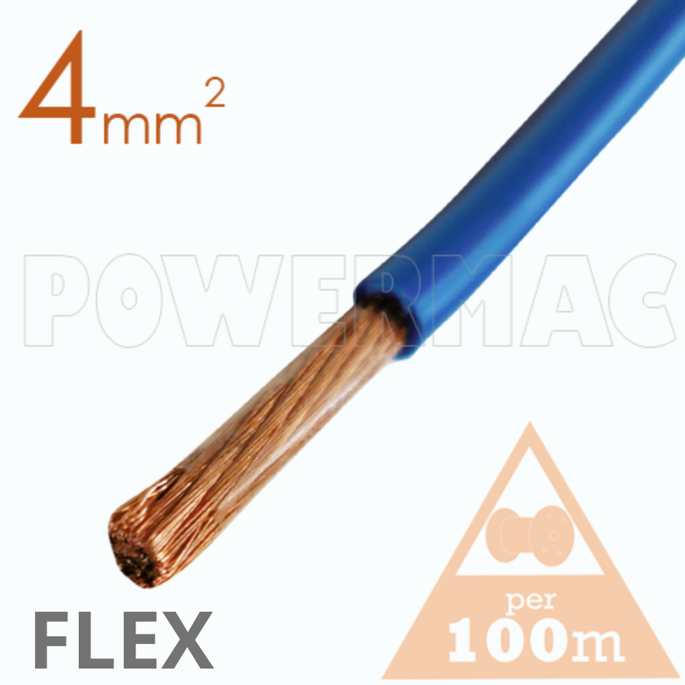 4MM T/CU FLEX PVC BLUE