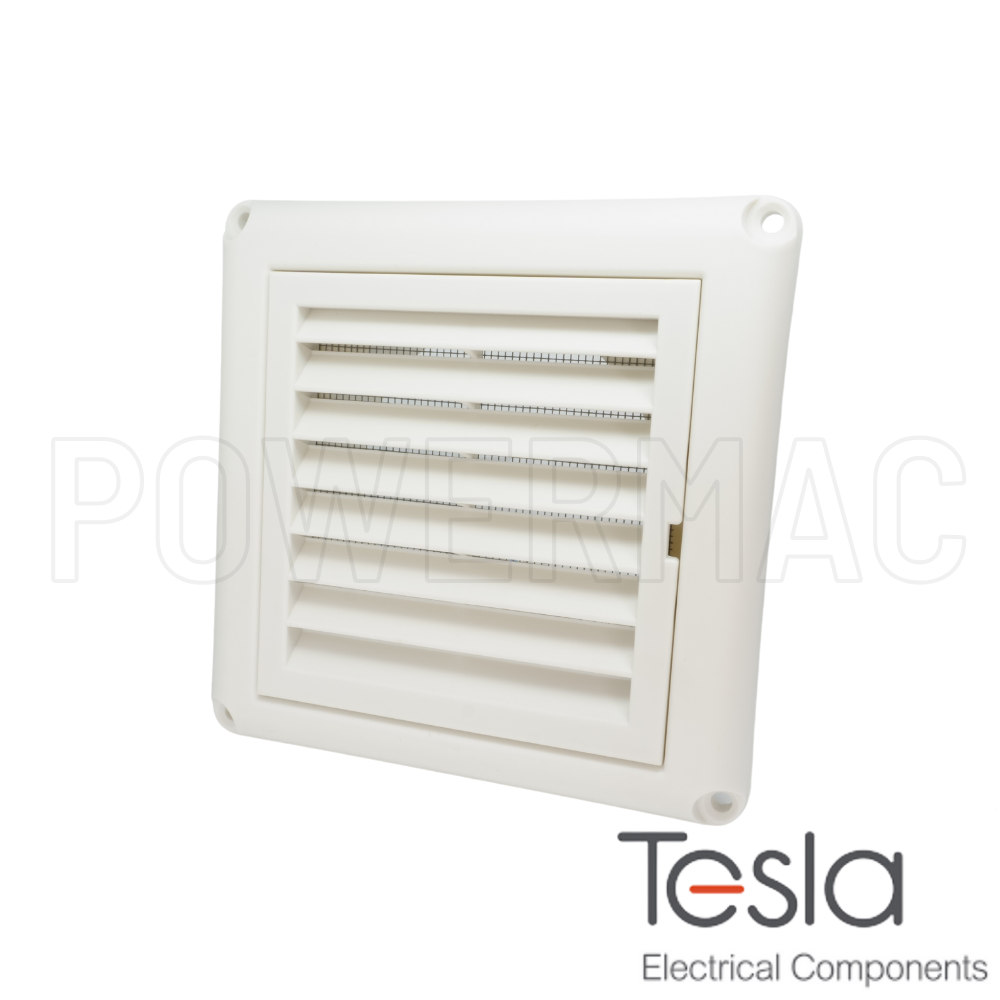 Tesla 125mm Fixed Grill Externally Mounted with Louvre