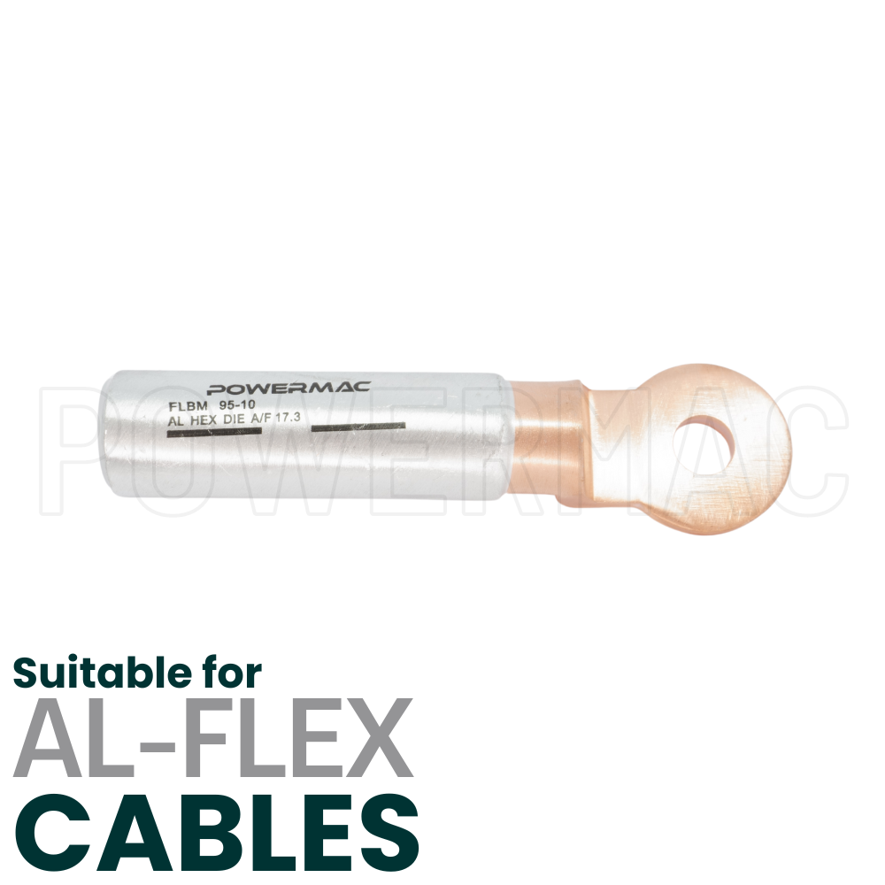 95mm M10 Flexible Bi-metal Cable Lug