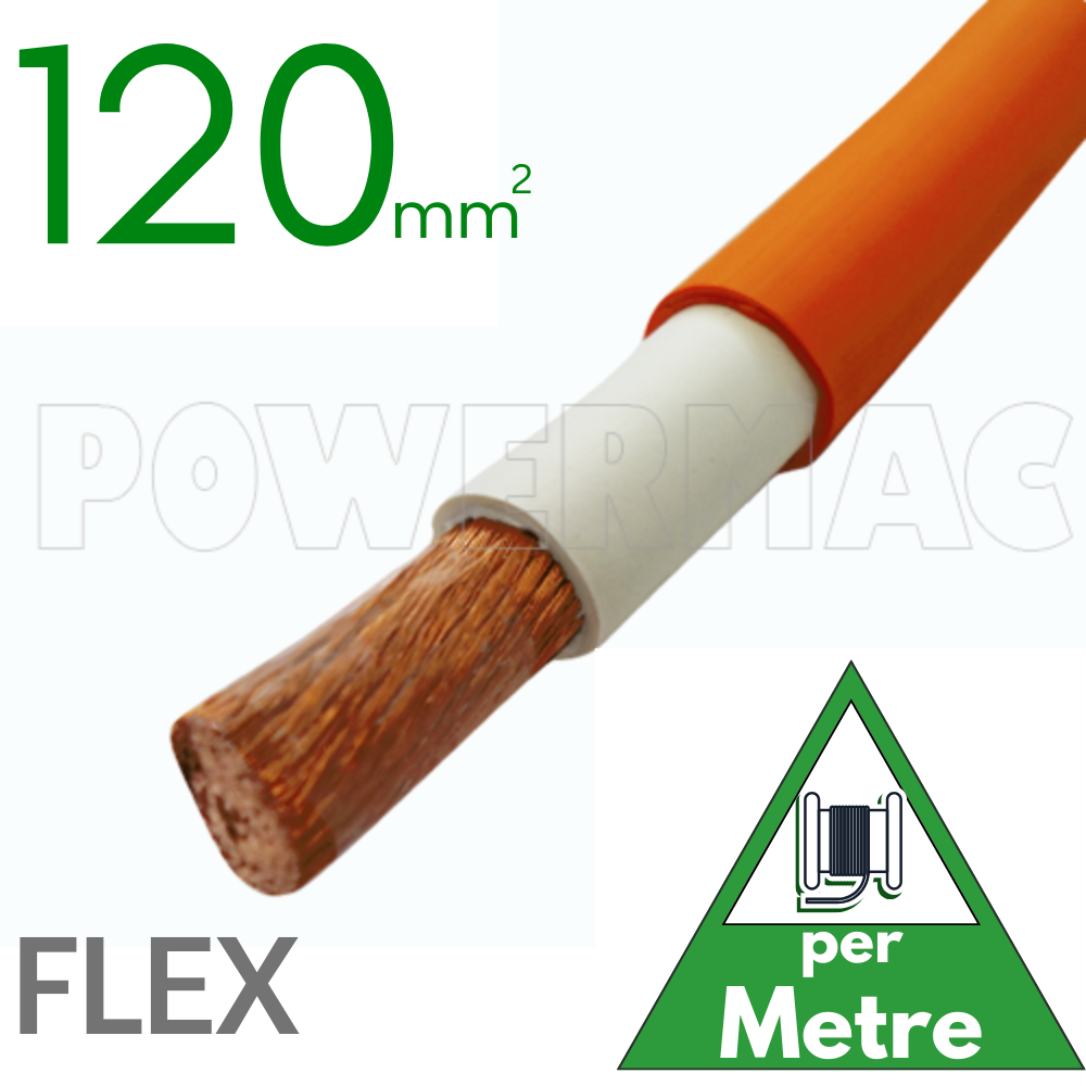 120mm Orange Flexible Copper 110°C SDI