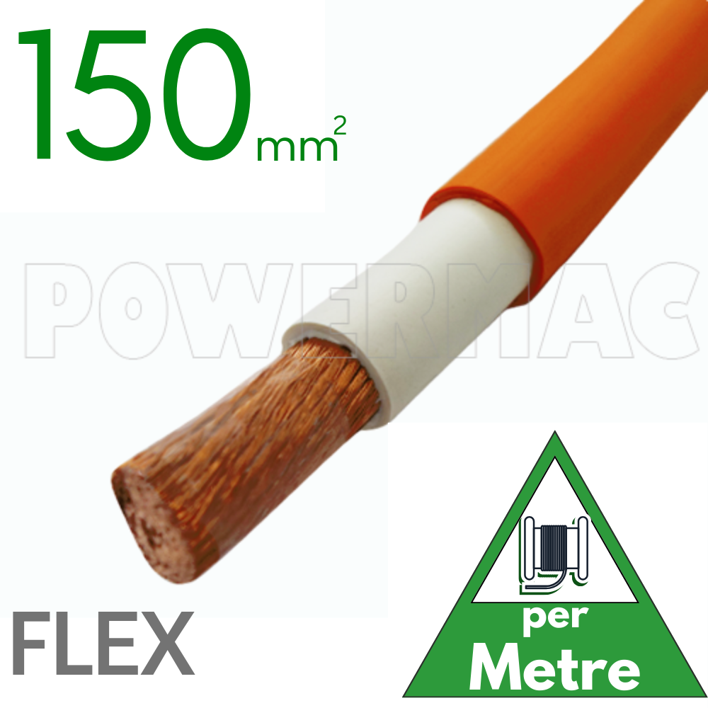 150mm Orange Flexible Copper 110°C SDI