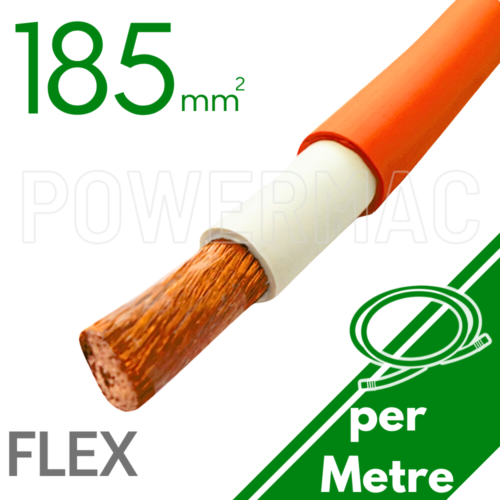 185mm Orange Flexible Copper 110°C SDI