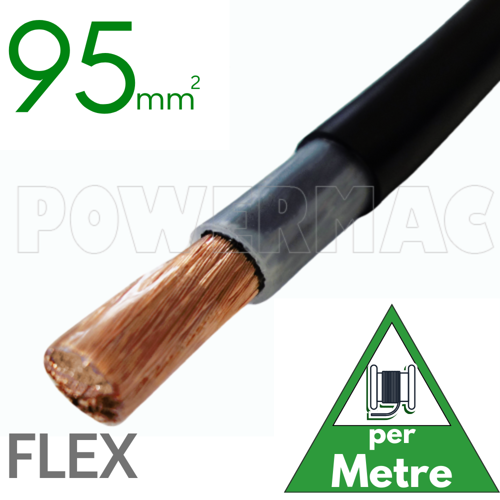 95mm Black Flexible Copper XLPE PVC 90C SDI