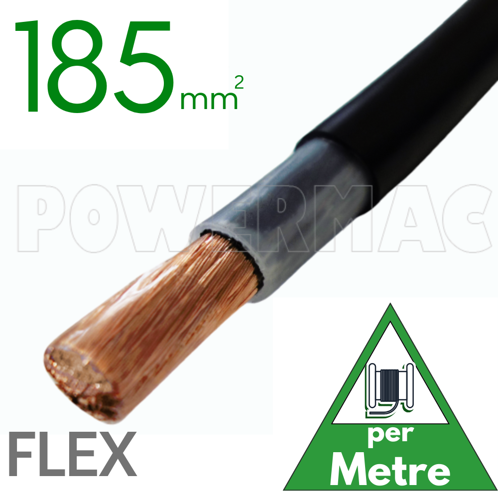 185MM BLK FLEX XLPE/PVC 90C SDI