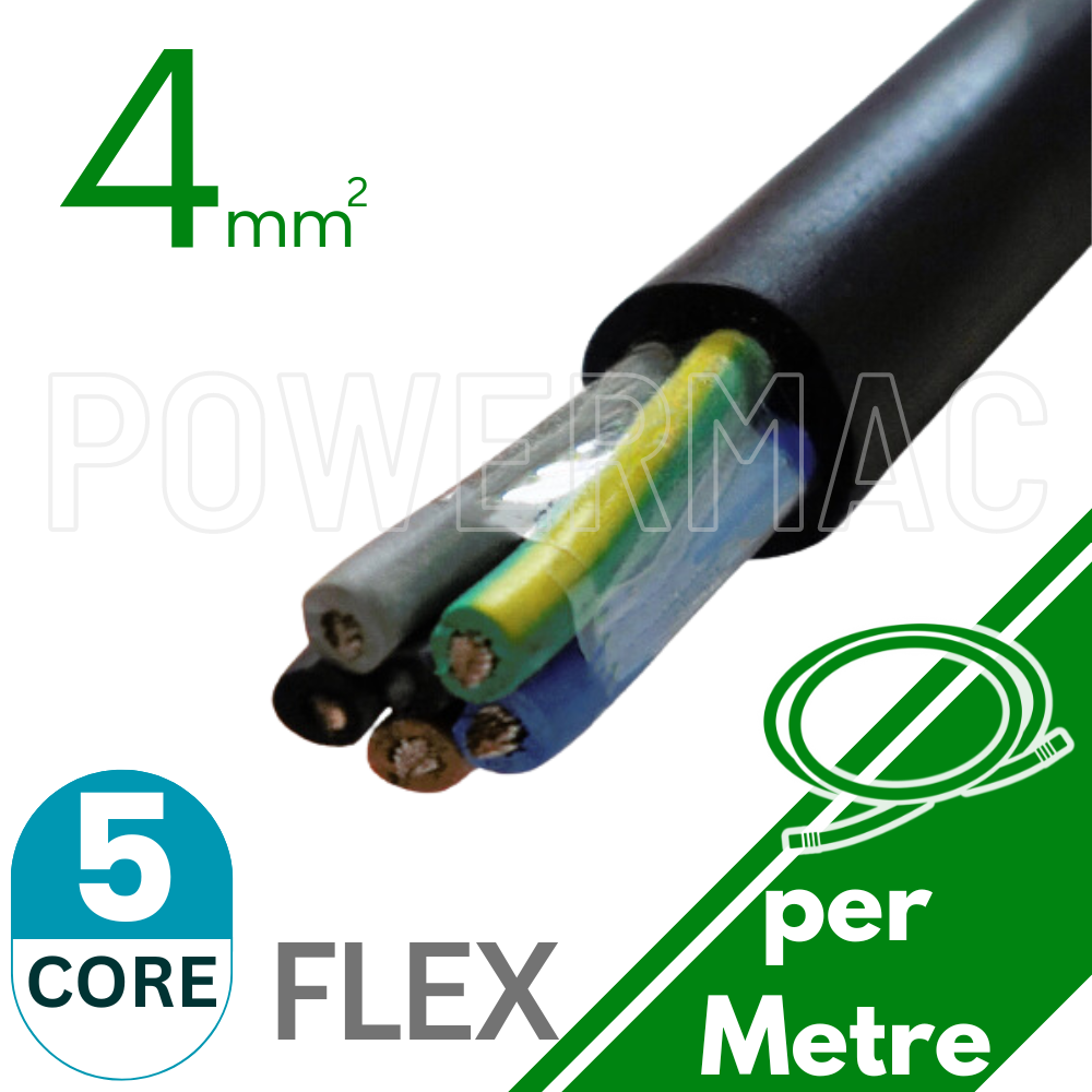 4mm 5C Rubber Flexible Copper Cable H07RNF