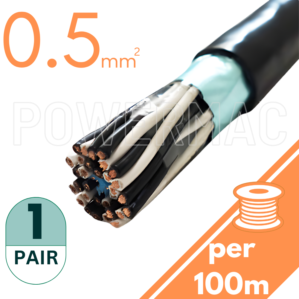 0.5mm 1 Pair Instrumentation PVC/OS 110V
